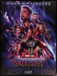 5w0902 AVENGERS: ENDGAME advance French 1p 2019 Marvel, montage with Downey Jr., Hemsworth & cast!