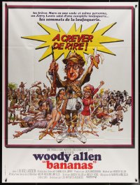 5w0906 BANANAS French 1p 1972 great artwork of Woody Allen by E.C. Comics artist Jack Davis!