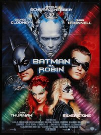 5w0909 BATMAN & ROBIN French 1p 1997 Clooney, O'Donnell, Schwarzenegger, Thurman, Silverstone