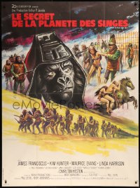 5w0916 BENEATH THE PLANET OF THE APES French 1p 1970 completely different art by Boris Grinsson!