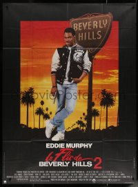 5w0919 BEVERLY HILLS COP II French 1p 1987 Eddie Murphy is back as Axel Foley, great image!