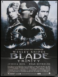 5w0933 BLADE TRINITY French 1p 2004 Wesley Snipes, Jessica Biel, Ryan Reynolds, vampire sequel!