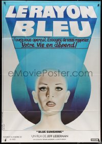 5w0938 BLUE SUNSHINE French 1p 1978 Zalman King, completely different art of bald woman!