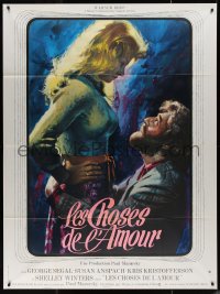 5w0940 BLUME IN LOVE French 1p 1973 different artwork of George Segal & sexy Susan Anspach!