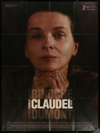 5w0961 CAMILLE CLAUDEL 1915 French 1p 2013 super close up of Juliette Binoche in the title role!