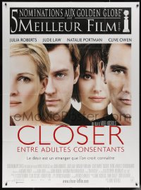 5w0994 CLOSER French 1p 2005 Natalie Portman, Jude Law, Julia Roberts, Clive Owen, Mike Nichols!