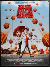 5w0995 CLOUDY WITH A CHANCE OF MEATBALLS French 1p 2009 Bill Hader, Anna Faris, cute animation!