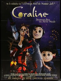 5w1003 CORALINE French 1p 2009 cool 3-D stop-motion animated feature, be careful what you wish for!