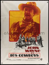 5w1006 COWBOYS French 1p 1972 big John Wayne gave these young boys their chance to become men!