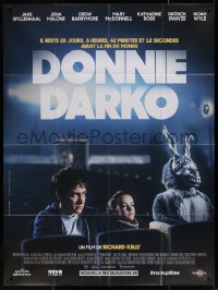 5w1038 DONNIE DARKO French 1p R2019 different image of Jake Gyllenhaal & creepy Frank in theater!
