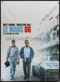5w1078 FORD V FERRARI teaser French 1p 2019 Christian Bale & Matt Damon on track, Le Mans '66!