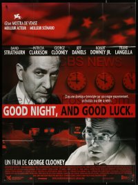 5w1106 GOOD NIGHT & GOOD LUCK French 1p 2006 George Clooney, David Strathairn as Edward R. Murrow!