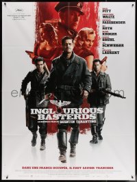 5w1149 INGLOURIOUS BASTERDS French 1p 2009 directed by Quentin Tarantino, Nazi-killer Brad Pitt!