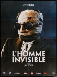 5w1156 INVISIBLE MAN French 1p R2000s James Whale, H.G. Wells, wonderful different image!