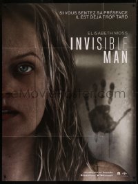 5w1155 INVISIBLE MAN teaser French 1p 2020 creepy handprint behind Elisabeth Moss, H.G. Wells!