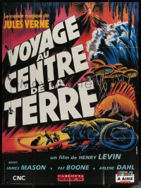 5w1163 JOURNEY TO THE CENTER OF THE EARTH French 1p R1990s Jules Verne, different Grinsson art!