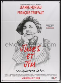 5w1165 JULES & JIM advance French 1p R2012 Francois Truffaut, Jeanne Moreau, Charlotte Delarue art!
