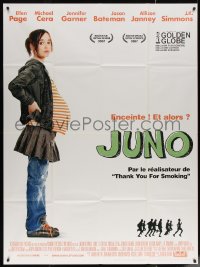 5w1166 JUNO French 1p 2008 full-length image of pregnant teen Ellen Page, Jason Reitman directed!