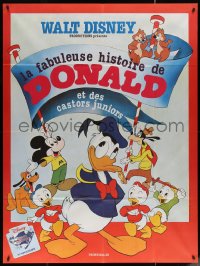 5w1180 LA FABULEUSE HISTOIRE DE DONALD French 1p R1980s Donald Duck, Mickey, Goofy, Pluto & more!