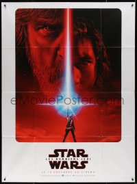 5w1186 LAST JEDI teaser French 1p 2017 Star Wars, incredible sci-fi image of Hamill, Driver & Ridley!