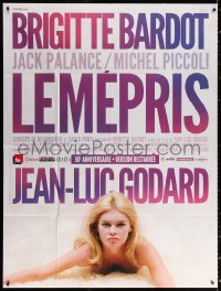 5w1188 LE MEPRIS French 1p R2013 Jean-Luc Godard, different image of sexy naked Brigitte Bardot!