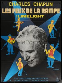 5w1194 LIMELIGHT French 1p R1970s many artwork images of Charlie Chaplin by Leo Kouper + photo!