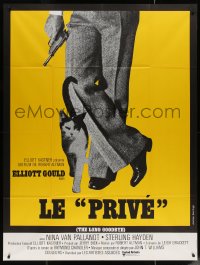5w1198 LONG GOODBYE French 1p 1974 Robert Altman film noir, different image of cat & gun!