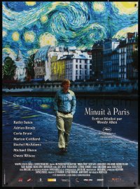 5w1231 MIDNIGHT IN PARIS French 1p 2011 cool image of Owen Wilson under Van Gogh's Starry Night!
