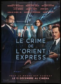 5w1254 MURDER ON THE ORIENT EXPRESS teaser French 1p 2017 Branagh & top cast, Agatha Christie!