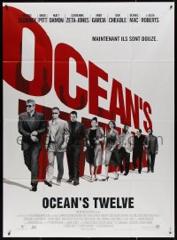 5w1273 OCEAN'S TWELVE French 1p 2004 Brad Pitt, George Clooney, Matt Damon, Julia Roberts & cast!