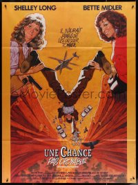 5w1282 OUTRAGEOUS FORTUNE French 1p 1987 Bette Midler, Shelley Long, Peter Coyote, Arthur Hiller!