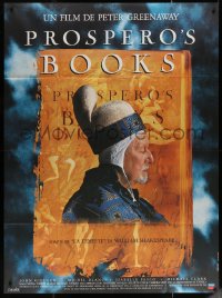 5w1308 PROSPERO'S BOOKS French 1p 1991 Peter Greenaway, John Gielgud, from Shakespeare's Tempest!