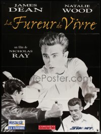 5w1318 REBEL WITHOUT A CAUSE French 1p R1990s Nicholas Ray, great different images of James Dean!