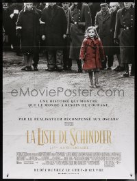 5w1341 SCHINDLER'S LIST French 1p R2018 Steven Spielberg WWII classic, the Girl in the Red Coat!