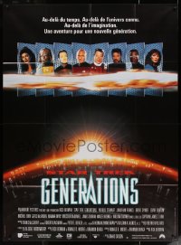 5w1365 STAR TREK: GENERATIONS French 1p 1994 Patrick Stewart as Picard, Shatner as Kirk, different!