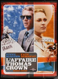 5w1386 THOMAS CROWN AFFAIR French 1p R2000s different image of Steve McQueen & sexy Faye Dunaway!