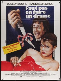 5w1411 UNFAITHFULLY YOURS French 1p 1984 different art of Dudley Moore & sexy Nastassja Kinski!