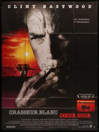 5w1436 WHITE HUNTER, BLACK HEART French 1p 1990 Clint Eastwood as director John Huston in Africa!