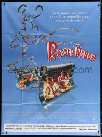 5w1437 WHO FRAMED ROGER RABBIT French 1p 1988 Robert Zemeckis, Bob Hoskins, cartoon/live action!