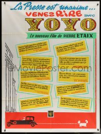 5w1449 YO YO reviews style French 1p 1965 Pierre Etaix circus comedy, great art!