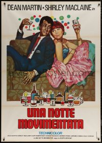 5w0657 ALL IN A NIGHT'S WORK Italian 1p R1976 different art of Dean Martin & Shirley MacLaine!