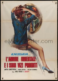 5w0151 ANGELICA: L'AMORE ORIENTALE E I SUOI VIZI PROIBITI Italian 1p 1975 art of near-naked woman!