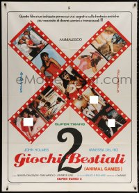 5w0152 ANIMAL GAMES Italian 1p 1987 great montage of sexy photos with some nudity, rare!