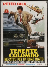 5w0679 COLUMBO RANSOM FOR A DEAD MAN Italian 1p 1978 cool artwork of detective Peter Falk!