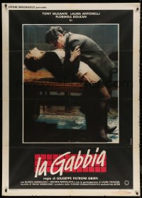 5w0173 DEAD FRIGHT Italian 1p 1986 sexy image of Tony Musante & Laura Antonelli, La Gabbia, rare!