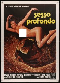 5w0189 FLYING SEX Italian 1p 1979 Marino Girolami's Sesso profondo, art of sexy naked woman!