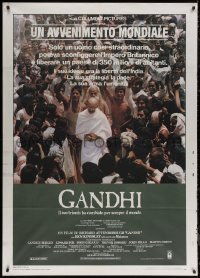 5w0695 GANDHI Italian 1p 1983 Ben Kingsley as The Mahatma, directed by Richard Attenborough!