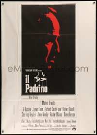 5w0698 GODFATHER Italian 1p R1970s art of Marlon Brando, Francis Ford Coppola crime classic!
