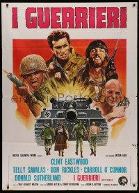 5w0718 KELLY'S HEROES Italian 1p 1970 Clint Eastwood, Telly Savalas, Don Rickles, Donald Sutherland