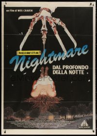 5w0219 NIGHTMARE ON ELM STREET Italian 1p 1985 Wes Craven, best completely different art by Mansur!